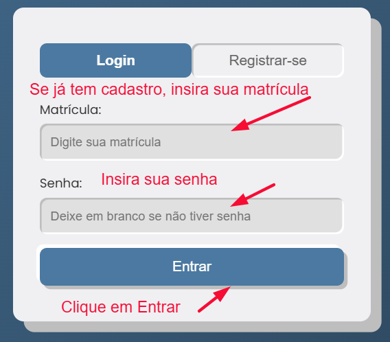 Tela de Login